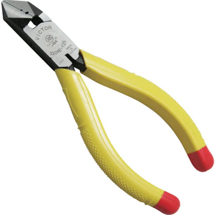 【CAINZ-DASH】フジ矢(ビクター) 斜ニッパ(成型カバ-付) 全長131mm 322AE-125【別送品】