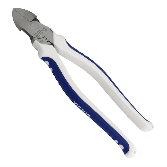 フジ矢 ビクター ハイグレード ハイパワー偏心電工ニッパ エラストマG カバー付 薄刃 371HG-200