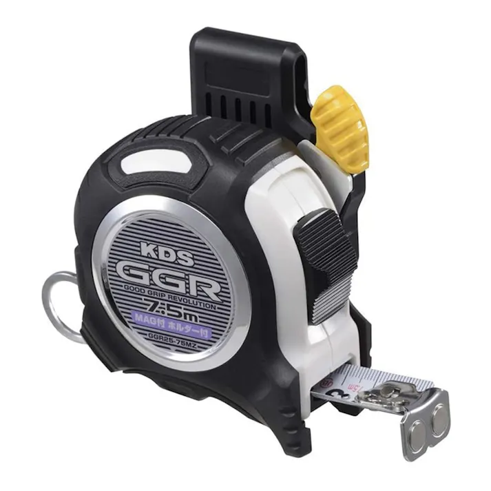 ムラテックKDS コンベックス GGR25巾 7.5m マグ厚爪ホルダー付 GGR25-75MZ