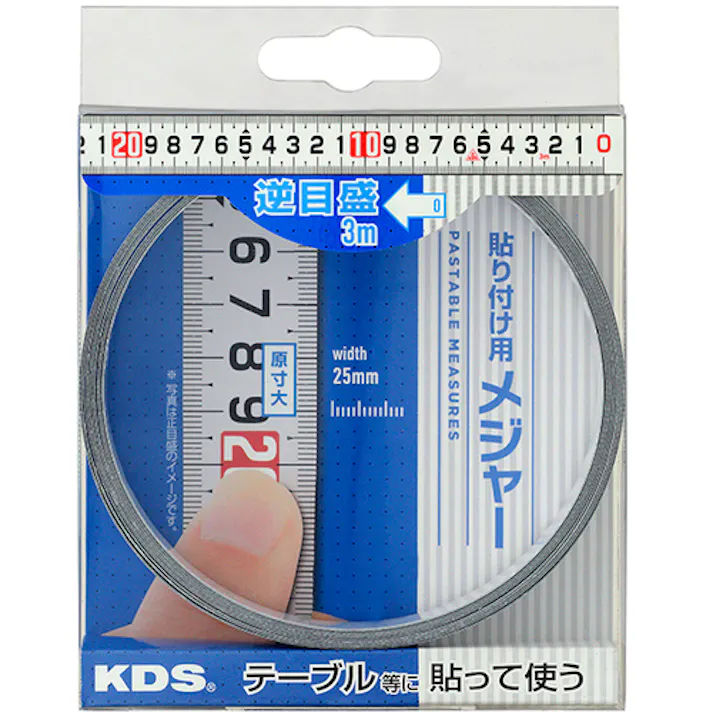 【CAINZ-DASH】ムラテックKDS セッティングメジャー25巾3m逆目盛 STB25-03P【別送品】