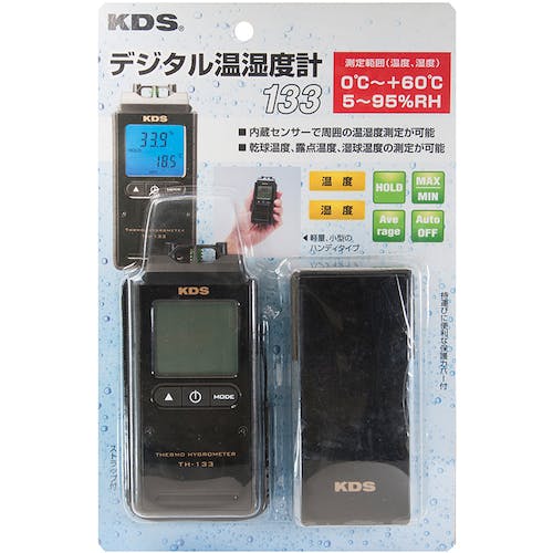 CAINZ-DASH】ムラテックＫＤＳ デジタル温湿度計１３３ TH-133【別送品