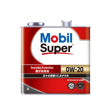 モービル Mobil MAUVIEL エンジンオイル スーパー 部分合成油 3L 0W-20 SP【SU】