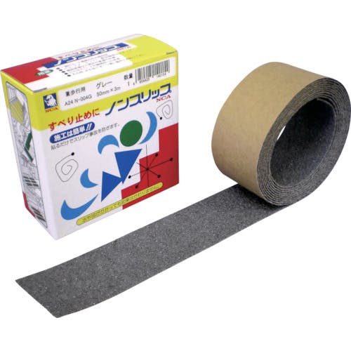日本レヂボン 超強力型ノンスリップテープ 50×3m A24N-004-50X3 すべり止めテープ(屋外用) 日本レヂボン 超強力型ノンスリップテープ 50×3m A24N-004-50X3 すべり止めテープ(屋外用)