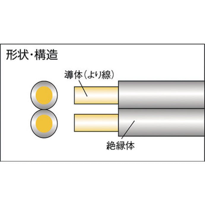 【CAINZ-DASH】正和電工 平行線　ＶＦＦビニールコード　１０ｍ FF-10BS【別送品】