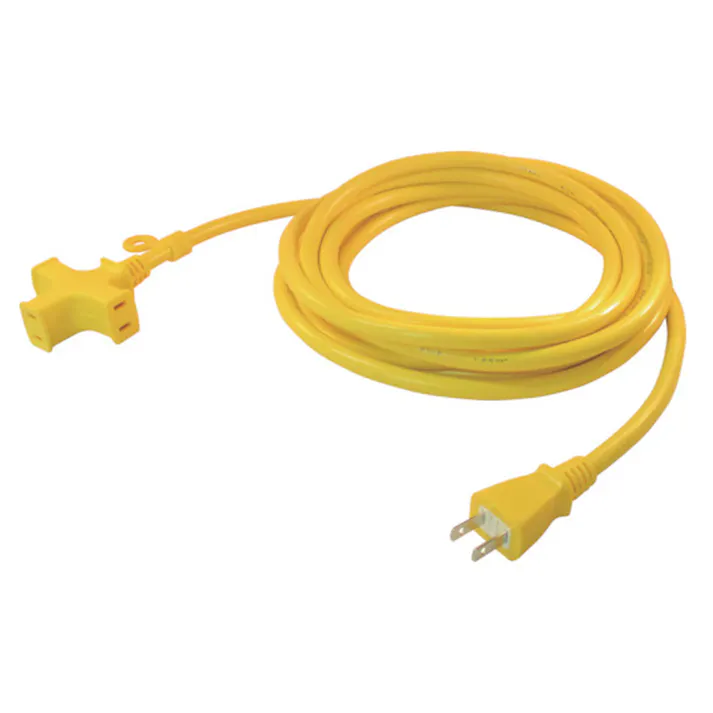 トライアングルマルチタップ 125V-15A 5m 黄 VCTM-5 Y