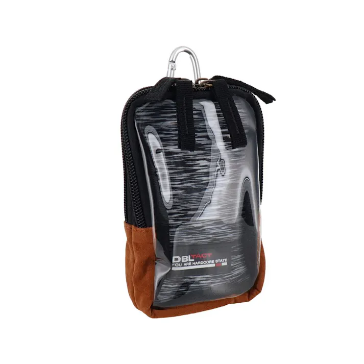 DBLTACT スパンデックスシリーズ マルチ収納ケース クリアウィンドウ ブラック DT-MSK05-KB 幅9.5cm 奥行3cm 高さ15.5cm