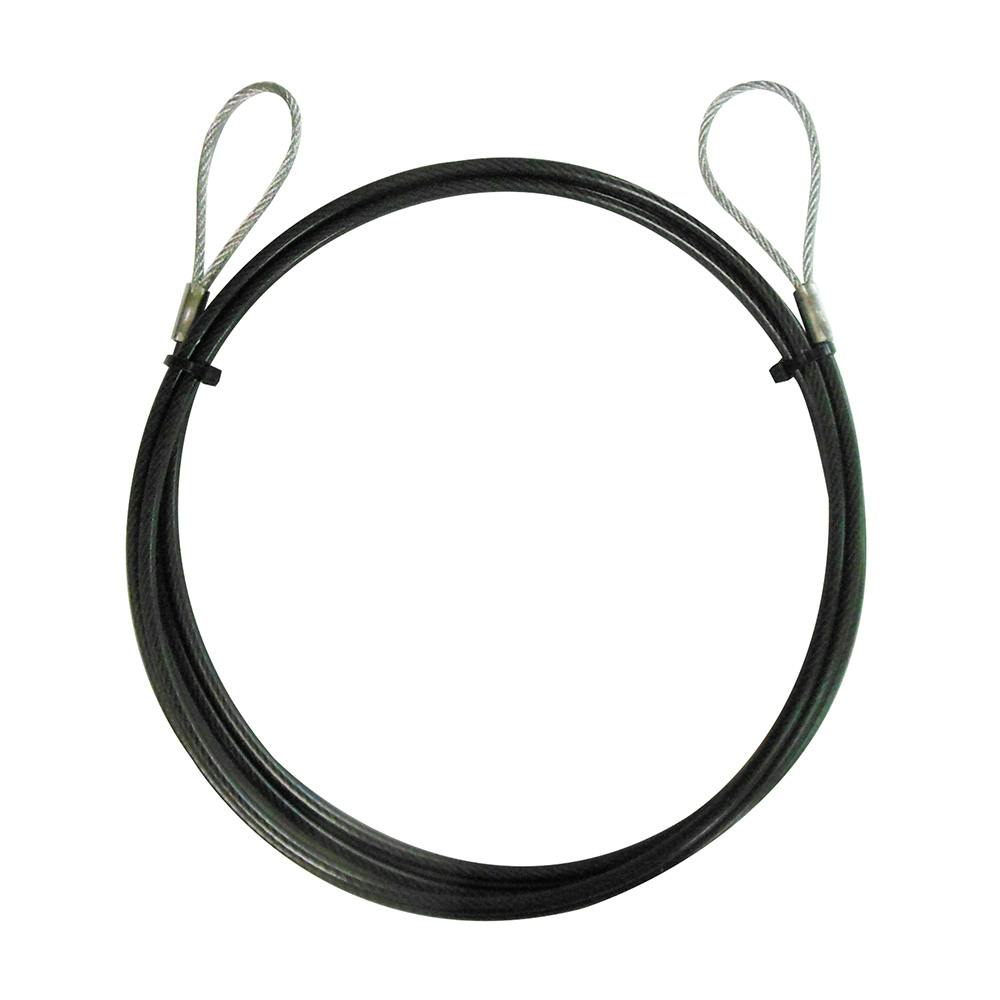 trad PVC被覆メッキ付ワイヤーロープ 両端アイ加工 THW-2442I 径2.4mm
