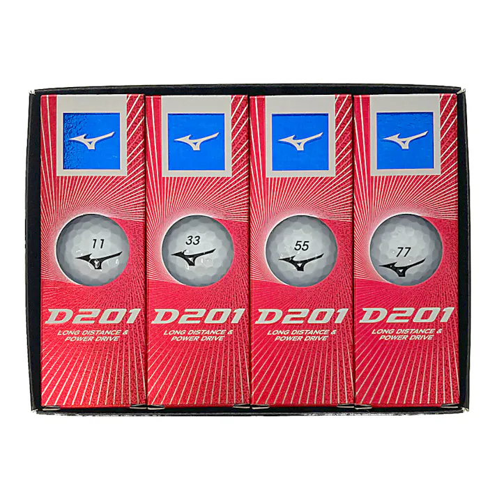 ミズノ ゴルフボール D201 ホワイト 5NJBD22710 12球入