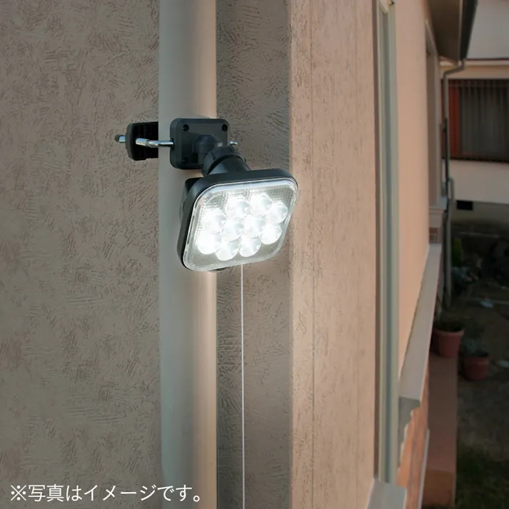 フリーアーム式 LED センサーライト 12W×1灯 LED-AC1012