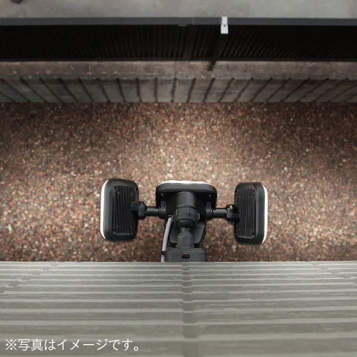 RITEX フリーアーム式LEDセンサーライト12W 3灯 LED-AC3036 約3000ルーメン 防犯 防雨タイプ IP44 屋外設置可 人感明暗センサー