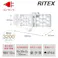RITEX センサーライト 高機能A式C12W 3灯 3200ルーメン 3045 LED-AC3045 防犯 防雨タイプIP44 屋外設置可 人感明暗センサー
