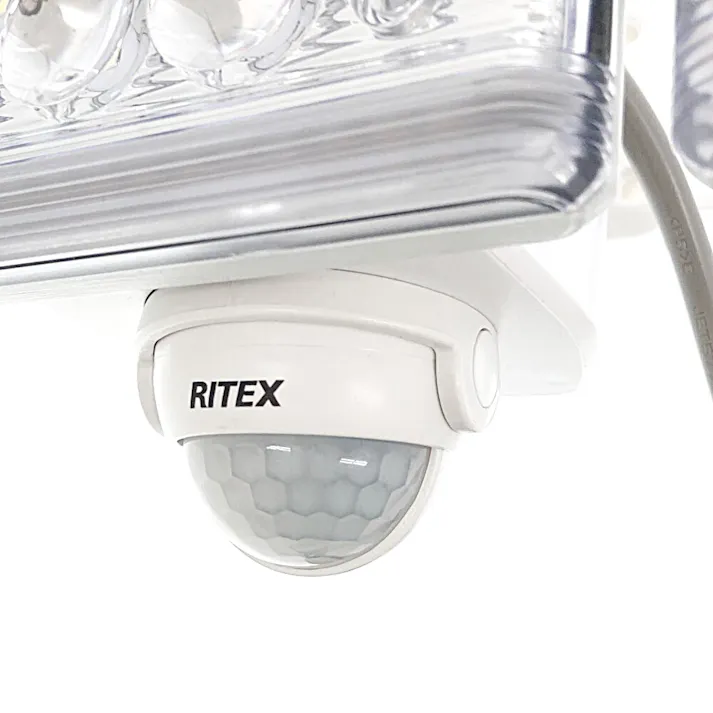 RITEX センサーライト 高機能A式C12W 3灯 3200ルーメン 3045 LED-AC3045 防犯 防雨タイプIP44 屋外設置可 人感明暗センサー