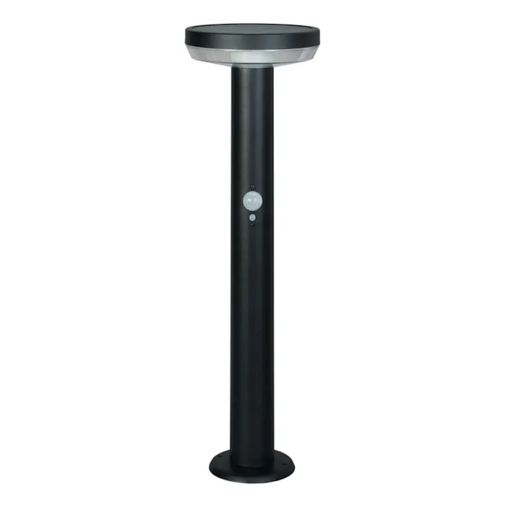 ガーデンソーラーセンサーライト 5W 丸型 ブラック