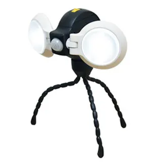 RITEX どこでもセンサーライトダブル 屋内電池式 ASL-092 170ルーメン 防犯 防雨機能付 屋外設置可 自由に曲がる三脚 取付自由自在