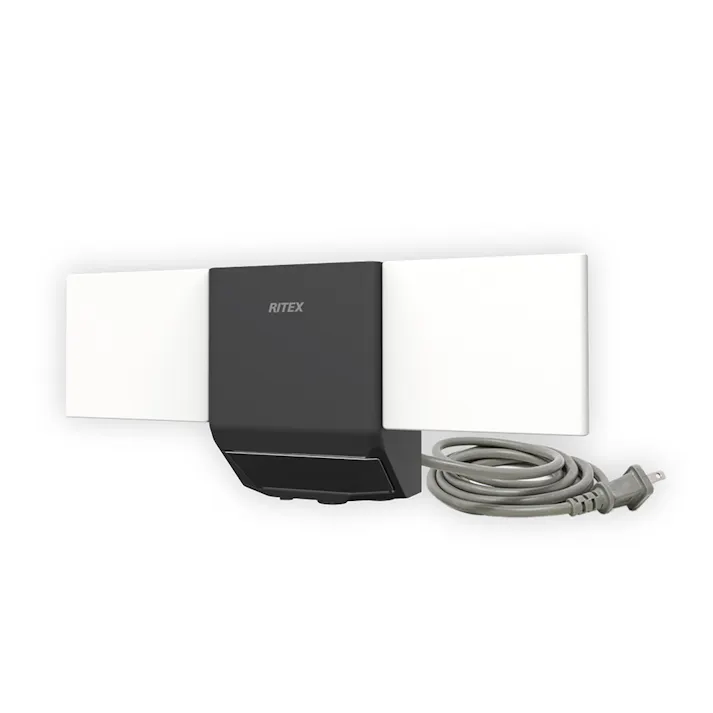 ムサシ 7W×2灯 無線連動センサーライト W-610