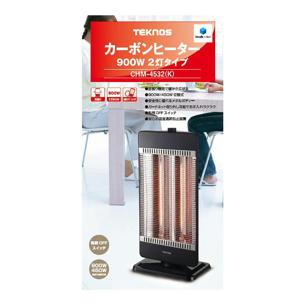 TEKNOS カーボンヒーター CHM-4532K 空調・季節家電 ホームセンター通販【カインズ】