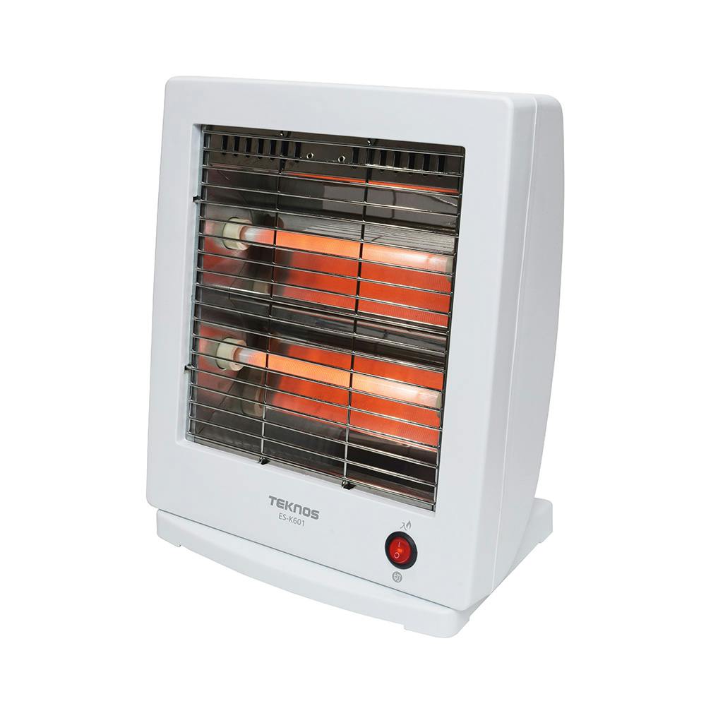 TEKNOS テクノス 石英管電気ストーブ 600W ホワイト ES-K601