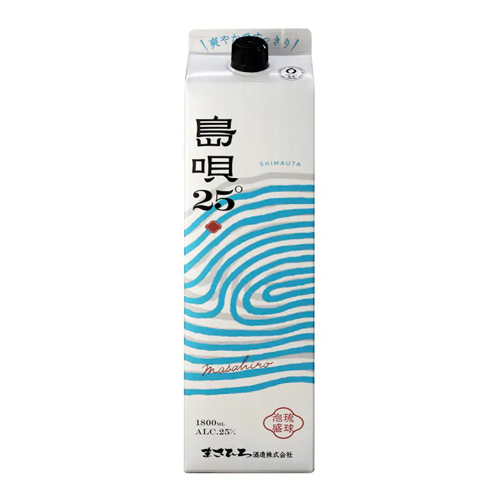 (沖縄)まさひろ酒造 泡盛 島唄 パック 25度 1800ml【別送品】
