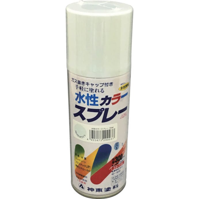 【CAINZ-DASH】シントーファミリー 水性カラースプレー　ホワイト　３００ＭＬ 2903-0.3【別送品】