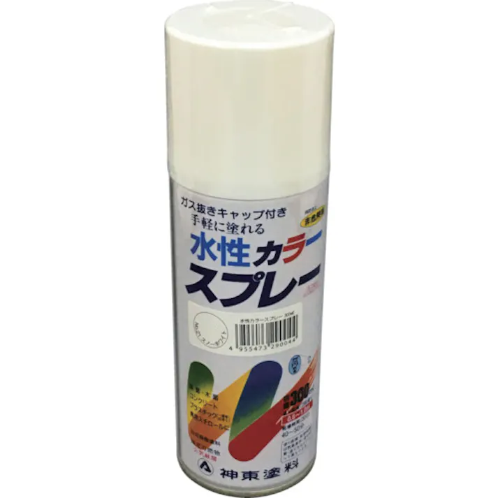 【CAINZ-DASH】シントーファミリー 水性カラースプレー スノーホワイト 300ML 2904-0.3【別送品】