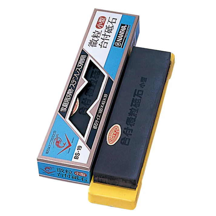 ナニワ エビ印化学微粒砥石台付小型 BS-19 #600 IA-1000