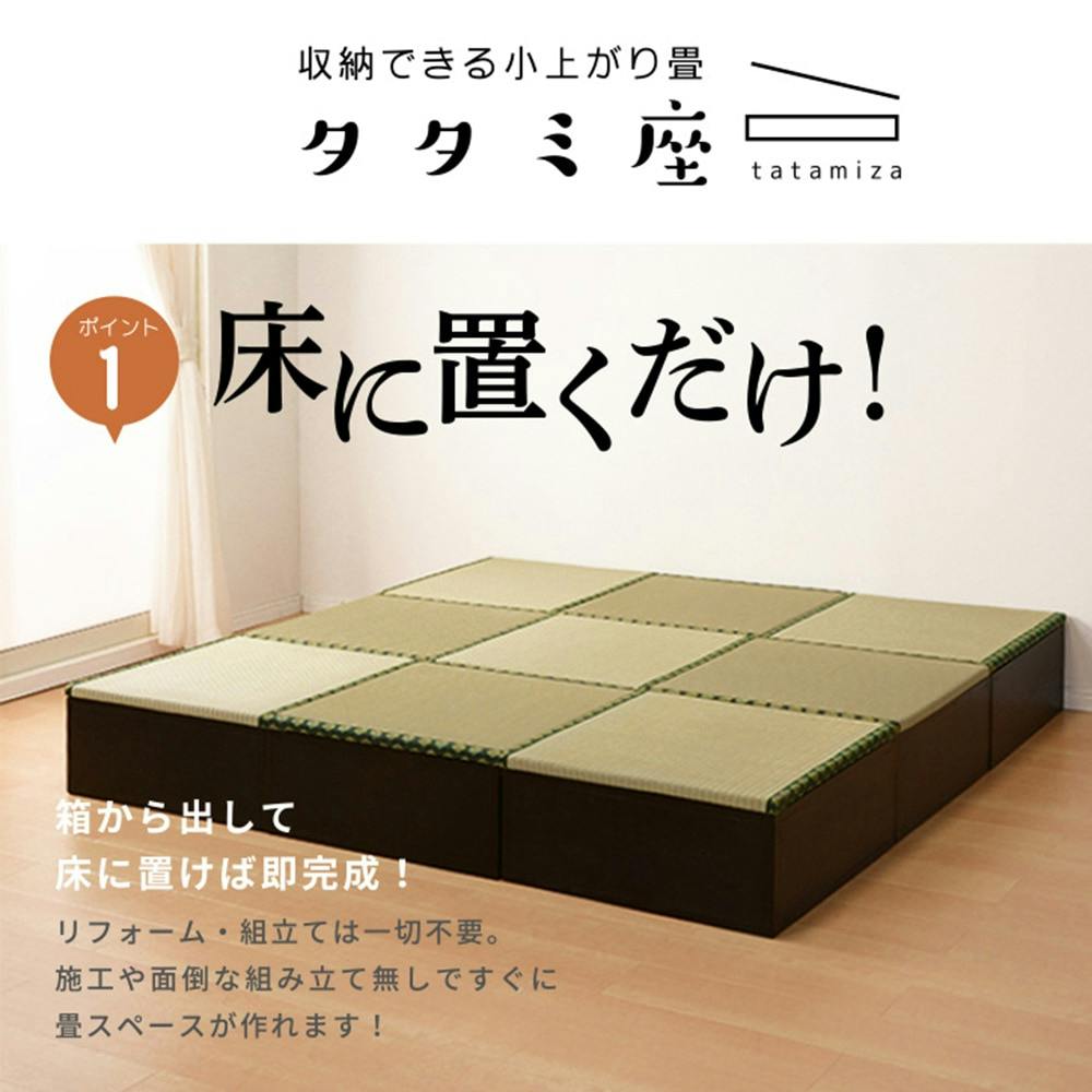 収納できる小上がり畳 タタミ座 60.5×60×25.5【別送品】 | ラグ 