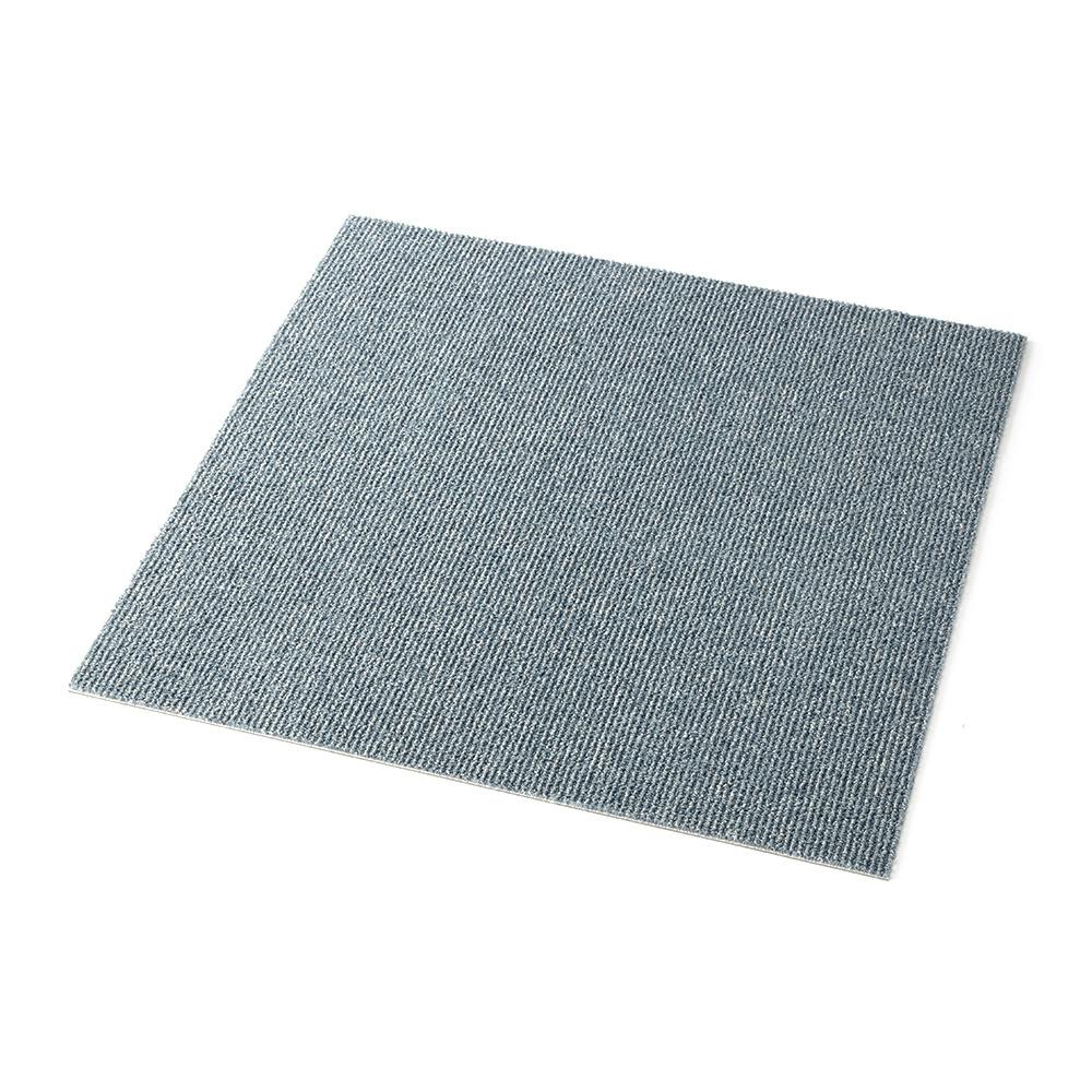 機能性タイルカーペット パフェ ブルー 50×50cm | ラグ