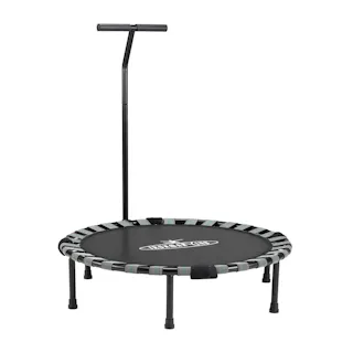鉄人倶楽部 ハンドル付フォールディングトランポリン IMC-155 折りたたみ式 ストッパー付き 一般家庭用 バランス運動 ダイエット運動