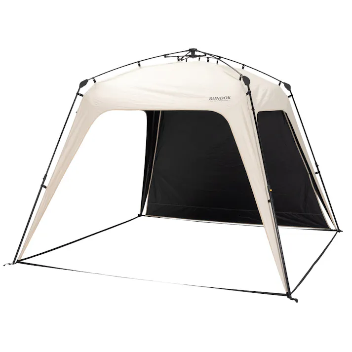 クイックタープ 250cm 遮光遮熱 アイボリー/ブラック K-138BK