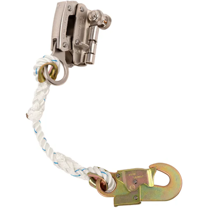 【CAINZ-DASH】藤井電工 傾斜面墜落防止用ロリップ(ライフライン用グリップ)転落防止用 KS-3 重作業用(押爪2本式) 子綱1本タイプ KS-3-BX【別送品】