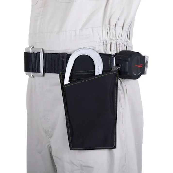 【CAINZ-DASH】藤井電工 胴ベルト型墜落制止用器具用ロープ収納袋 MR-46 黒色 120mm×200mm ナイロン帆布製 MR-46-BLK-HD【別送品】