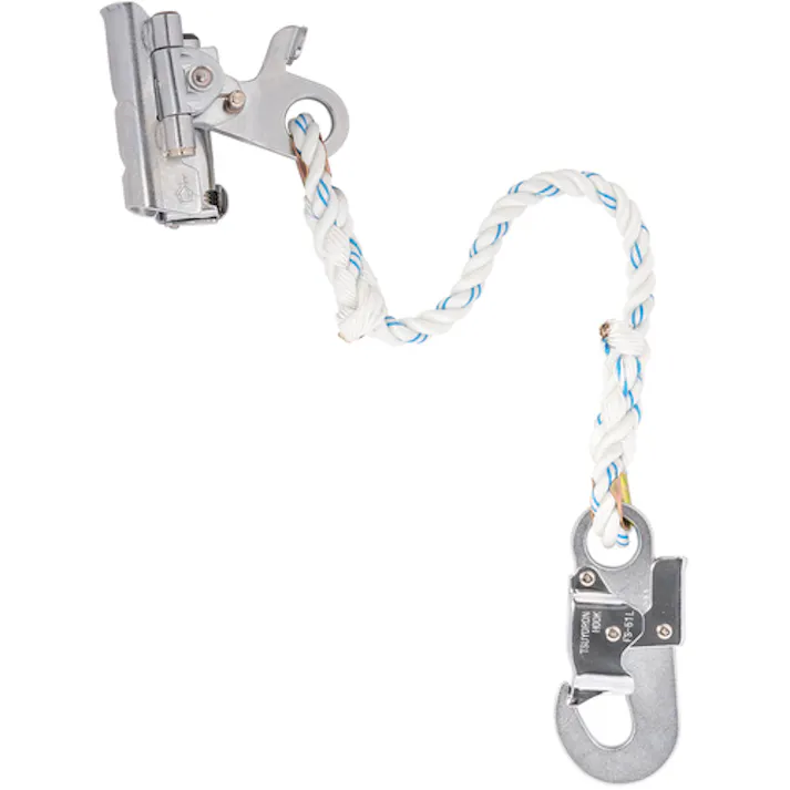 【CAINZ-DASH】藤井電工 傾斜面墜落防止用ロリップ(ライフライン用グリップ)転落防止用 KS21-1S 軽作業用(押爪1本式) 子綱1本タイプ KS21-1S-BX【別送品】