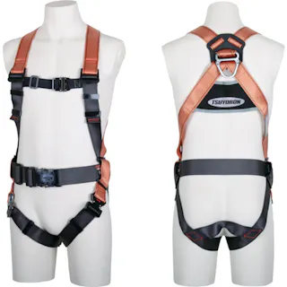 【CAINZ-DASH】藤井電工 コアハーネス ハーネス本体のみ 胴ベルト付き オレンジ Lサイズ TH-502-OT-OR-L-BX【別送品】