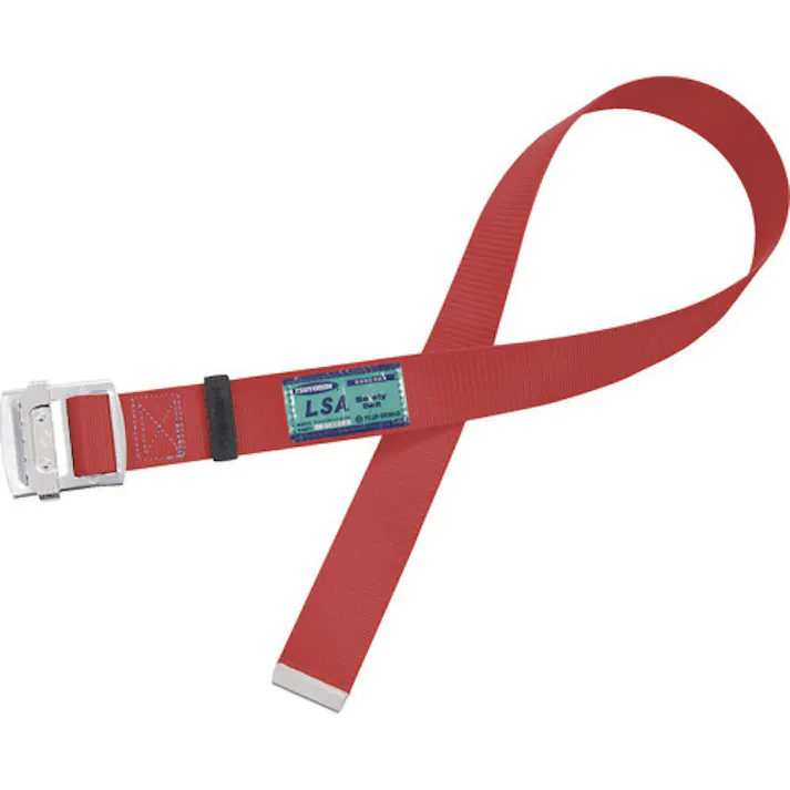 【CAINZ-DASH】藤井電工 胴ベルトのみ スチールスライドバックル 赤 Mサイズ 幅50MM×長さ1200MM TUB-L90N-R-M-BP【別送品】