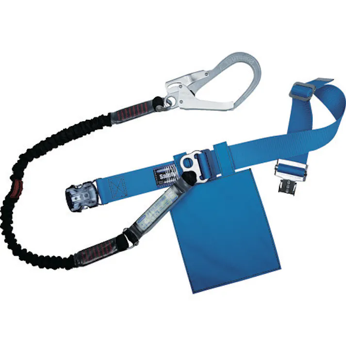 【CAINZ-DASH】藤井電工 胴ベルト型墜落制止用器具(伸縮タイプ)ノビロン(BK) 青 Mサイズ ベルト幅50MM×長さ1200MM ワンタッチバックル仕様 TB-NV-OT593-BL4-BK-M-BP【別送品】