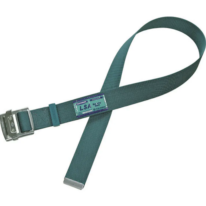 【CAINZ-DASH】藤井電工 胴ベルトのみ スチールスライドバックル 青緑 Mサイズ 幅50MM×長さ1200MM TUB-L90N-BG-M-BP【別送品】