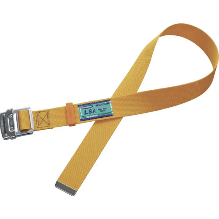 【CAINZ-DASH】藤井電工 胴ベルトのみ スチールスライドバックル 黄 Mサイズ 幅50MM×長さ1200MM TUB-L90N-Y-M-BP【別送品】