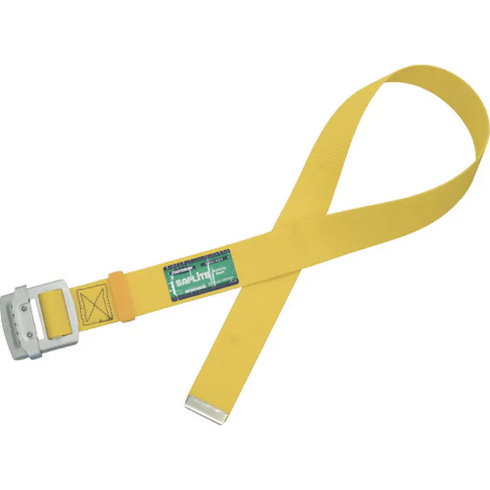 【CAINZ-DASH】藤井電工 胴ベルトのみ アルミスライドバックル 黄 Mサイズ 幅50MM×長さ1200MM TUB-NS5N-Y-M-BP【別送品】
