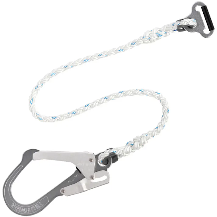 【CAINZ-DASH】藤井電工 胴ベルト型墜落制止用器具用補助ロープ 八つ打ちロープ 連結環FL-51・フックFS-93-1 D環止めなし TBL-AT-5931C-N-BP【別送品】