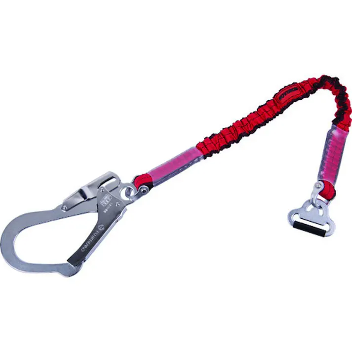 ツヨロン 胴ベルト型墜落制止用器具用補助ロープ 伸縮式ノビロン 赤 TBL-AT-NV5931-RE-N-BP