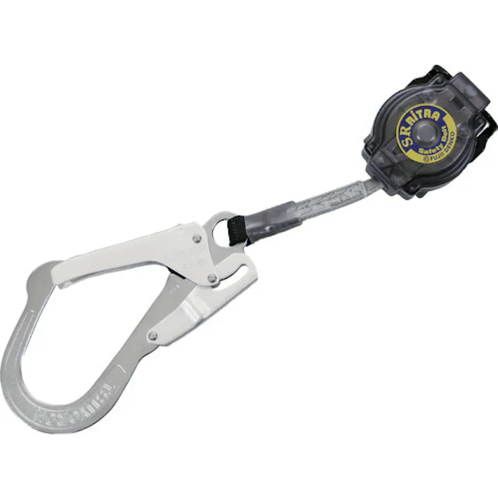 【CAINZ-DASH】藤井電工 胴ベルト型墜落制止用器具用補助ロープ ロック機構付き 巻取式SRリトラ フックFS-93-1 TBL-AR-SRBT-5931-BP【別送品】