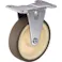 【CAINZ-DASH】ハンマーキャスター 固定式ウレタン車輪(ナイロンホイール・ローラーベアリング)125mm 420ER-UB125【別送品】