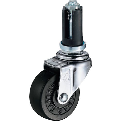ハンマーキャスター パイプ差込み旋回式ゴム車輪 50mm φ16~18用 4201EU-R50 パイプ差し込み式キャスター(ゴム車) ハンマーキャスター パイプ差込み旋回式ゴム車輪 50mm φ16~18用 4201EU-R50 パイプ差し込み式キャスター(ゴム車)