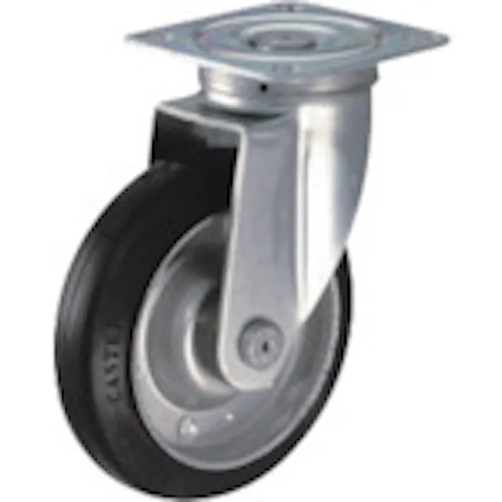 【CAINZ-DASH】ハンマーキャスター 旋回式ゴム車輪 150mm 420S-R150【別送品】