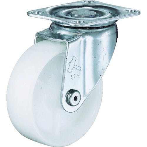 【CAINZ-DASH】ハンマーキャスター 旋回式ナイロン車輪　１００ｍｍ 420S-N100【別送品】