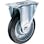 【CAINZ-DASH】ハンマーキャスター 固定式ゴム車輪（スチールホイール・ローラーベアリング）１００ｍｍ 420SR-RB100【別送品】