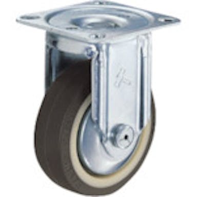 【CAINZ-DASH】ハンマーキャスター 固定式ウレタン車輪（ラジアルボールベアリング）１００ｍｍ 420SRP-UB100【別送品】