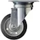 【CAINZ-DASH】ハンマーキャスター 旋回式ゴム車輪 100mm 400S-R100【別送品】