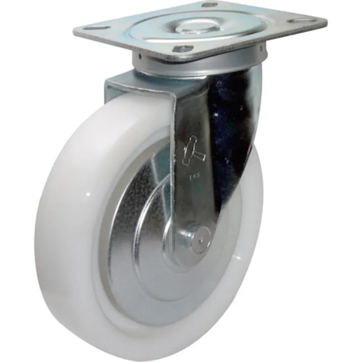 【CAINZ-DASH】ハンマーキャスター 旋回式ナイロン車輪(ラジアルボールベアリング)200mm 400S-NRB200【別送品】