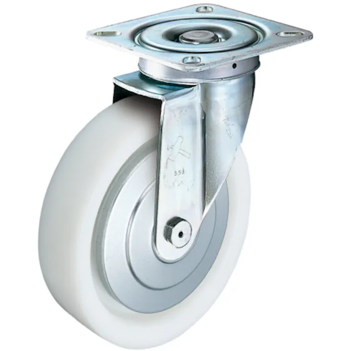 【CAINZ-DASH】ハンマーキャスター 旋回式ナイロン車輪(ラジアルボールベアリング)200mm 400S-NRB200【別送品】